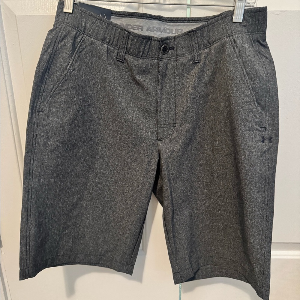 Under Armour Men's Charcoal Flat Front Shorts